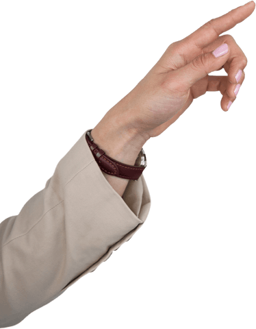 transparent finger pointing by businesswoman in beige suit - Download Free Stock Videos Pikwizard.com