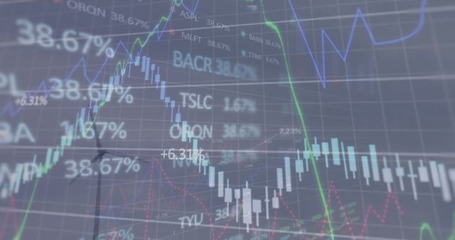 Financial Stock Market Graphs and Charts with Data Indicators - Download Free Stock Images Pikwizard.com