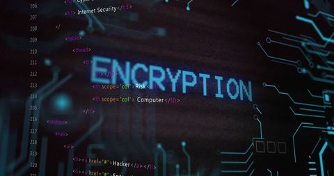 digital encryption on tech interface with code - Download Free Stock Images Pikwizard.com