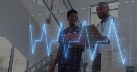 Medical Professionals Analyzing Digital Vital Signs - Download Free Stock Images Pikwizard.com