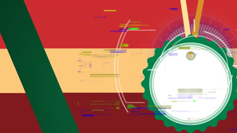 Global Technology Animation with Vibrant Abstract Designs