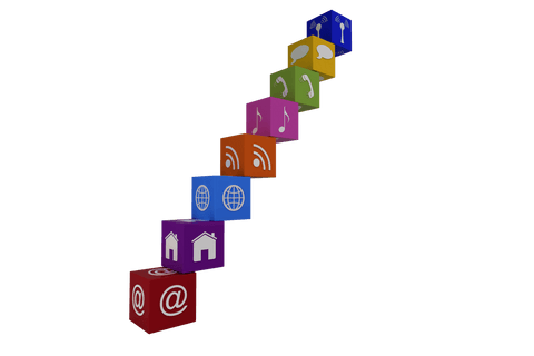 Colorful 3D Computer Icons on Transparent Background Isolated - Download Free Stock Videos Pikwizard.com