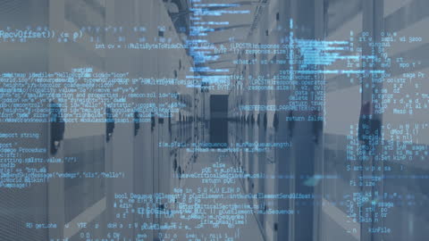 Digital Data Streams in a Modern Server Room