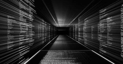 Data Streams Flowing Through Digital Network Tunnel - Download Free Stock Images Pikwizard.com