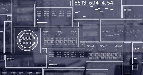 Abstract Financial Data Processing in Modern Office Overlay - Download Free Stock Images Pikwizard.com