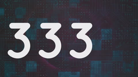 Dynamic Number Animation on Digital Background