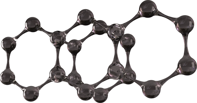 Close-Up Abstract Transparent Molecule Model - Download Free Stock Videos Pikwizard.com