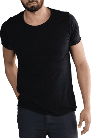 transparent mid-section of man posing in black shirt - Download Free Stock Videos Pikwizard.com