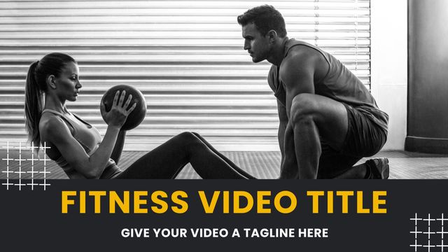 Duo engaged in a focused workout session. Perfect for fitness videos, motivational posters, or gym advertisements. Highlighting teamwork, dedication, and health-focused training routines.