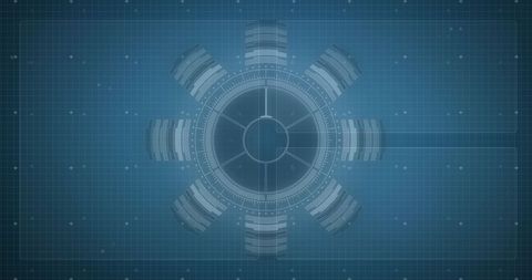 Futuristic Interface with Circular Tech Grid Design - Download Free Stock Images Pikwizard.com