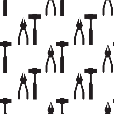 black hammer and pliers pattern on transparent background - Download Free Stock Videos Pikwizard.com