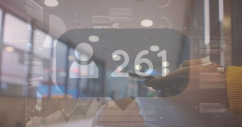 Digital Interface with Social Media Analytics Overlay