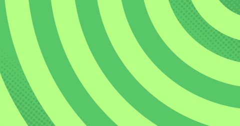 Brown Car Illustration on Green Curved Striped Background