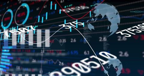 Digital Stock Market Data with Futuristic Global Interface - Download Free Stock Images Pikwizard.com