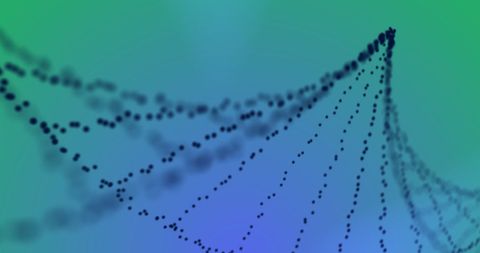 Abstract 3D Blue DNA Strand on Gradient Background - Download Free Stock Images Pikwizard.com