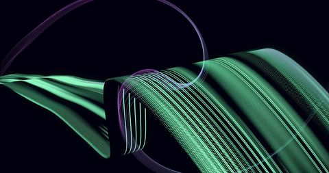 Dynamic Green Light Trails on Dark Patterned Background - Download Free Stock Images Pikwizard.com