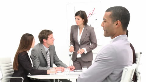 Diverse Business Team Having Intense Office Meeting