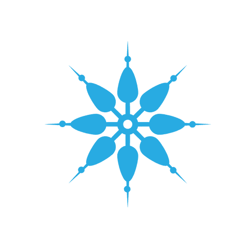 transparent blue digital snowflake vector art design - Download Free Stock Videos Pikwizard.com