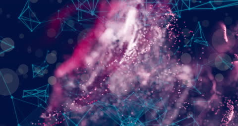 Futuristic Network Connections with Abstract Lights