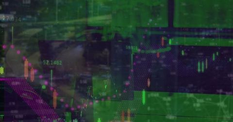 Abstract financial data offering innovative business solutions