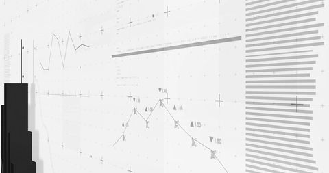 Digital Financial Data Representation on Clear Grid - Download Free Stock Images Pikwizard.com