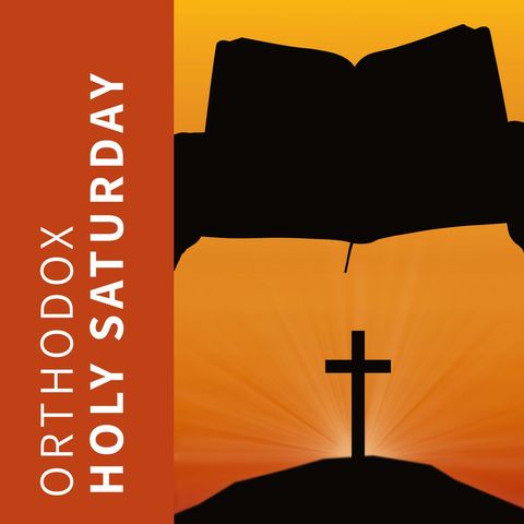 Christian faith and worship concept at orthodox holy saturday