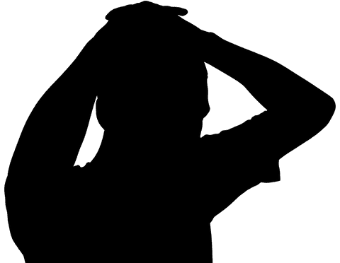 athlete in silhouette with arms on head on transparent background - Download Free Stock Videos Pikwizard.com