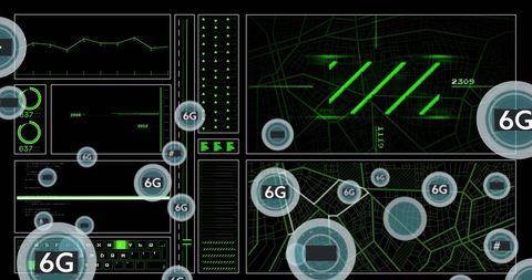 Futuristic 6G Technology With Data Processing - Download Free Stock Images Pikwizard.com