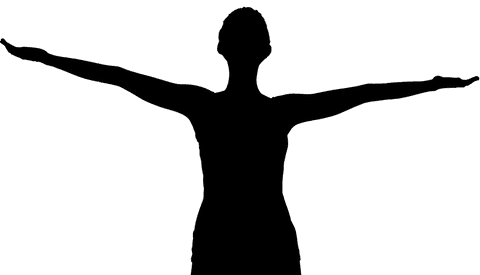 transparent silhouette woman performing yoga on white background - Download Free Stock Videos Pikwizard.com