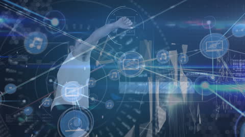 Dynamic Fusion of Javelin Throw and Digital Data Network