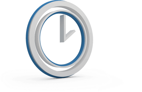 minimalist transparent clock icon 3d illustration - Download Free Stock Videos Pikwizard.com