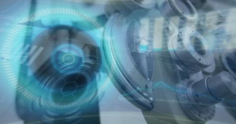 Digital interface hud processing on advanced machinery