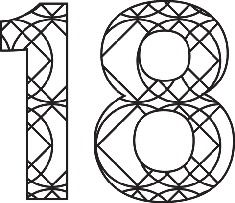 transparent number 18 with intricate pattern for celebrations - Download Free Stock Videos Pikwizard.com