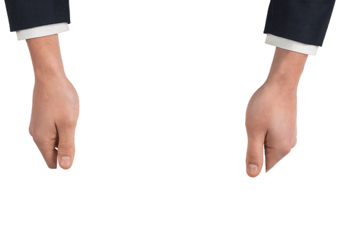 hands holding invisible card on transparent background - Download Free Stock Videos Pikwizard.com