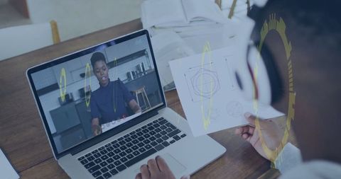 Remote Learning and Virtual Education Workshop at Desk