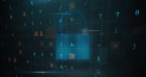 Futuristic Digital Lock Symbolizing Robust Cybersecurity - Download Free Stock Images Pikwizard.com
