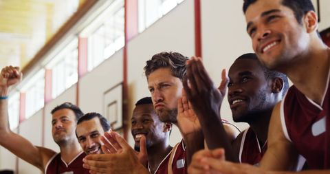 Diverse Basketball Team Celebrating Victory Together - Download Free Stock Images Pikwizard.com