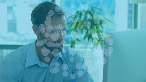 Professional Analyzing Data with Digital Network Interface