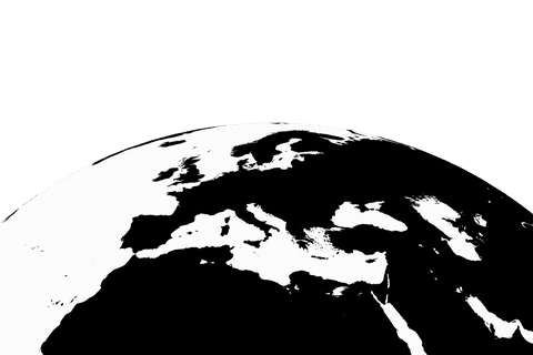 black and white digital globe illustration, transparent background - Download Free Stock Videos Pikwizard.com
