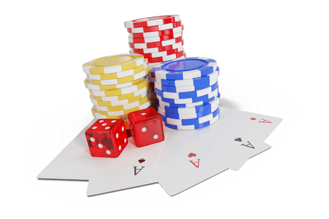 transparent poker chips with playing cards and dice arrangement - Download Free Stock Videos Pikwizard.com