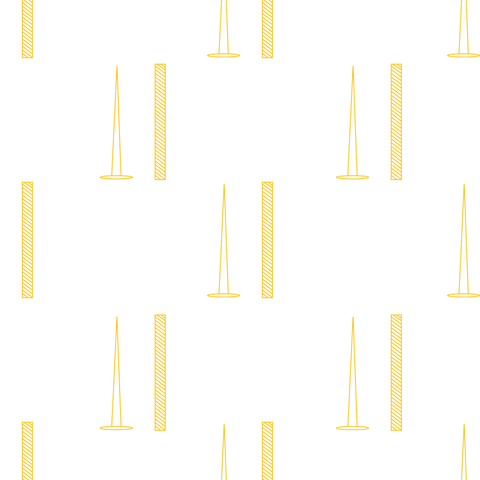 yellow repeated nail pattern on transparent background - Download Free Stock Videos Pikwizard.com