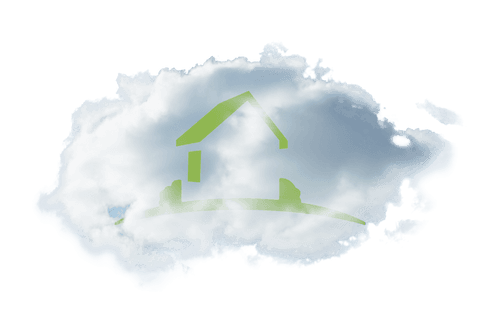 transparent cloud illustration with green house symbol - Download Free Stock Videos Pikwizard.com