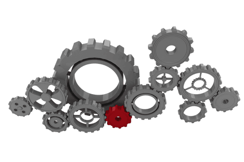 Transparent Illustration of Engineering Cogs Linked Together - Download Free Stock Videos Pikwizard.com