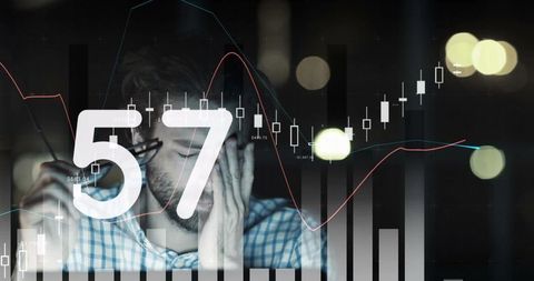 Tired Businessman Analyzing Dynamic Growth Charts - Download Free Stock Images Pikwizard.com