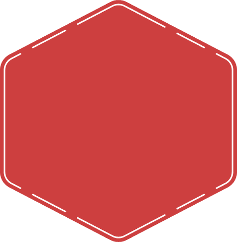 red hexagon badge with copy space transparent background - Download Free Stock Videos Pikwizard.com