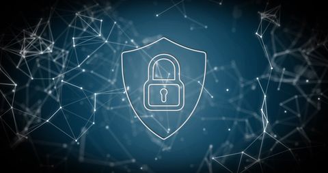 Digital Network Security Concept with Padlock Icon - Download Free Stock Images Pikwizard.com