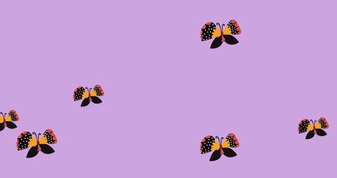 Colorful Butterfly Icons on Light Purple Background - Download Free Stock Images Pikwizard.com