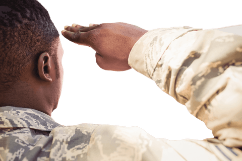 black army soldier saluting with transparent background - Download Free Stock Videos Pikwizard.com