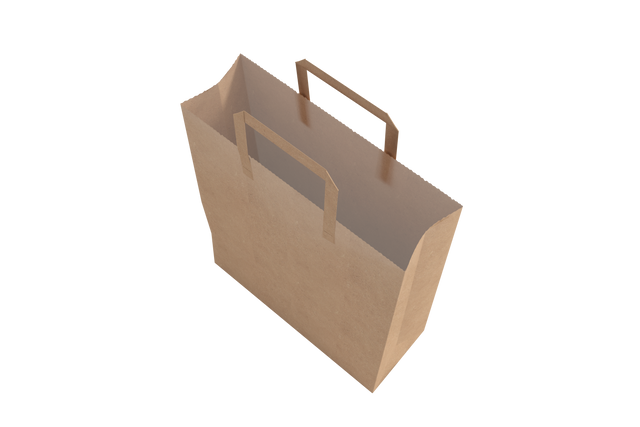 Transparent Overhead View Eco-Friendly Brown Paper Shopping Bag - Download Free Stock Videos Pikwizard.com