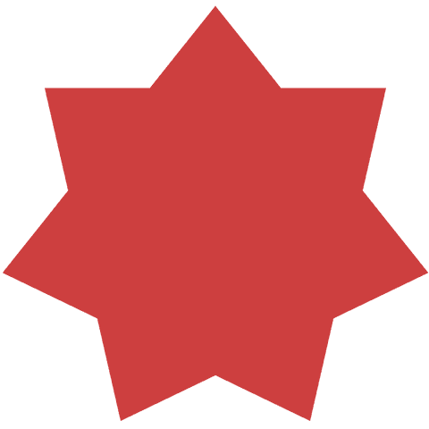 red abstract geometric star shape on transparent background - Download Free Stock Videos Pikwizard.com